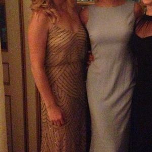 Beautiful, beaded, floor length dress.